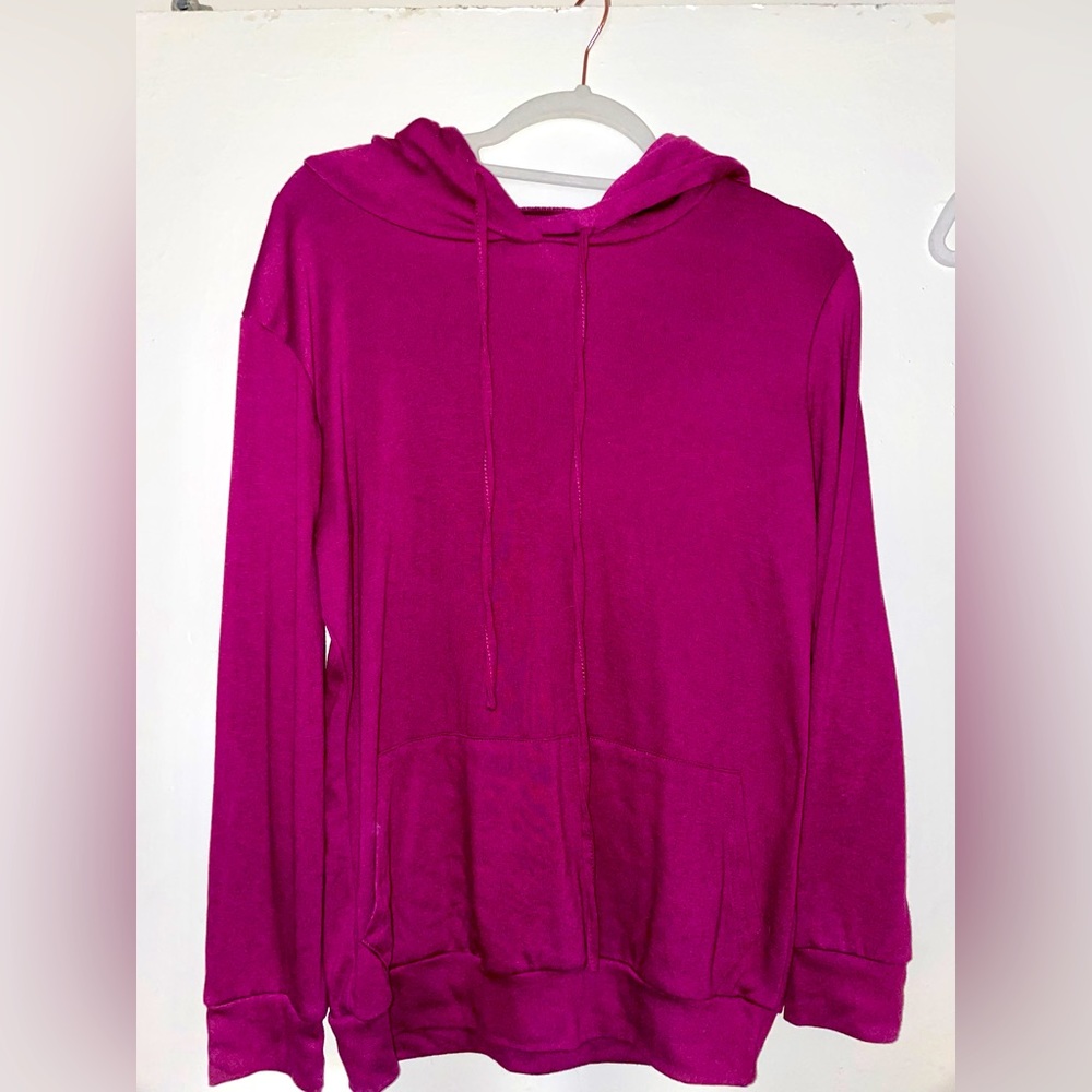 purple hoodie